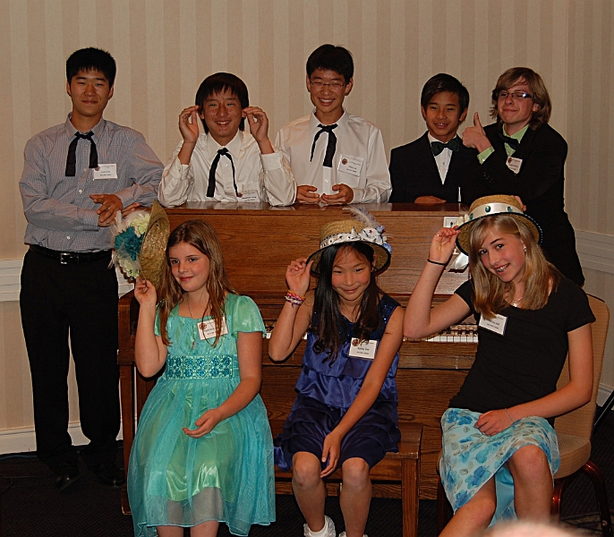 dsc_2362.jpg - Front row L-R: Madeline Hansen, Ashley Kim, Katrina Hill; Back row: Isaac Lee, Alexander Feng, Elliot Lee, Namkha Nguyen and Sergey Smirnov