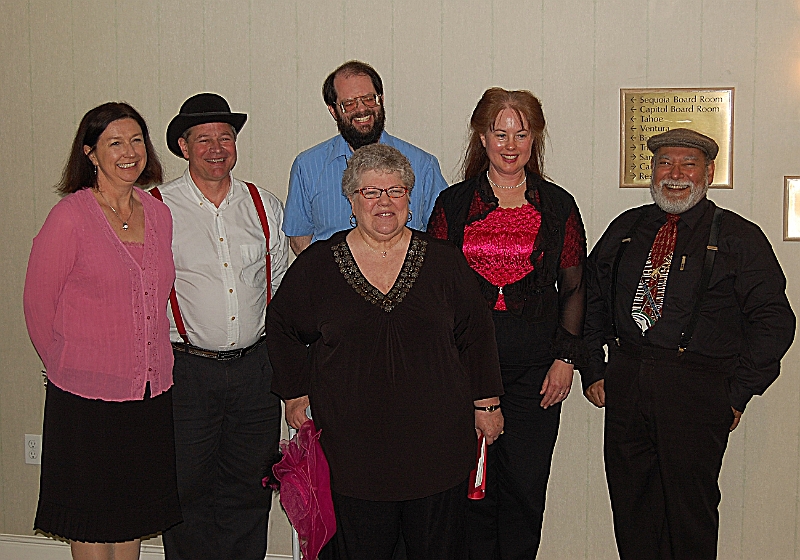 dsc_2592.jpg - L-R Cathy Hutchings, Doug Davies, Tom Brier, Julia Riley, Mary Rose Preston & Joe Largé